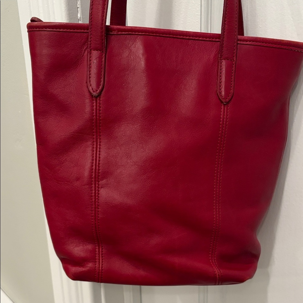 Vintage Coach Classic Lunch Tote Style No 9077 Red - Picture 5 of 12